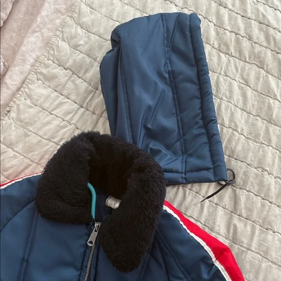 JC Penny vintage snow suit with Red and White Stripes 4 - Picture 6 of 8